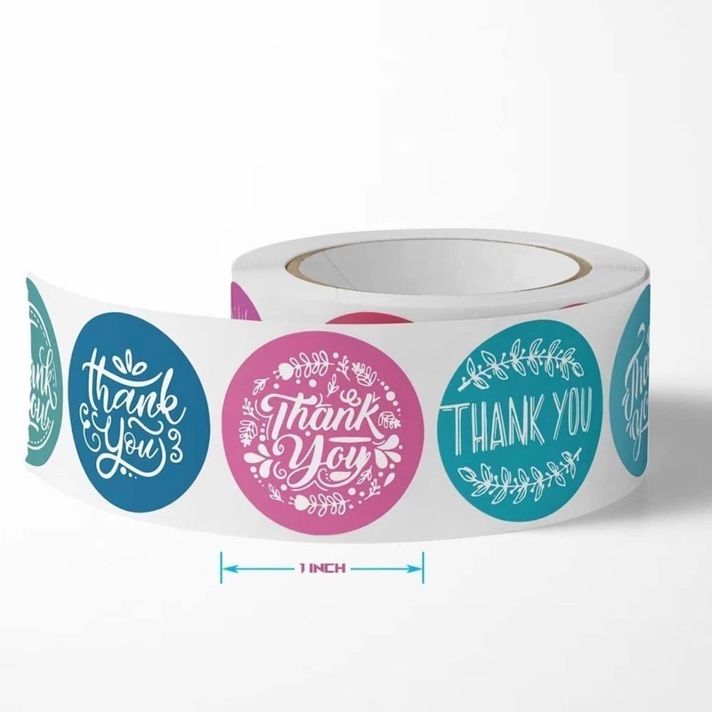 500 thank you stickers (variety pack) 1in round | shipping supplies - Picture 3 of 5